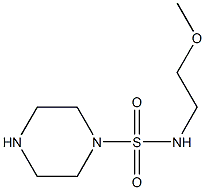 N-(2-methoxyethyl)piperazine-1-sulfonamide Structure