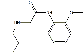 N-(2-methoxyphenyl)-2-[(3-methylbutan-2-yl)amino]acetamide 구조식 이미지