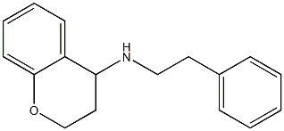 N-(2-phenylethyl)-3,4-dihydro-2H-1-benzopyran-4-amine 구조식 이미지