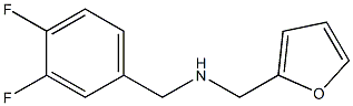 N-(3,4-difluorobenzyl)-N-(2-furylmethyl)amine 구조식 이미지