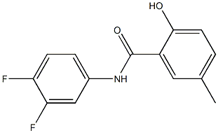 N-(3,4-difluorophenyl)-2-hydroxy-5-methylbenzamide Structure