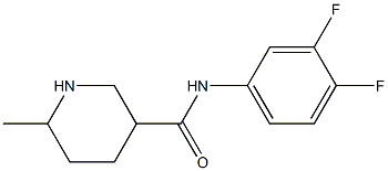 N-(3,4-difluorophenyl)-6-methylpiperidine-3-carboxamide Structure