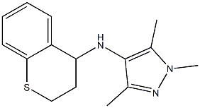 N-(3,4-dihydro-2H-1-benzothiopyran-4-yl)-1,3,5-trimethyl-1H-pyrazol-4-amine Structure