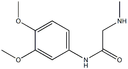 N-(3,4-dimethoxyphenyl)-2-(methylamino)acetamide 구조식 이미지