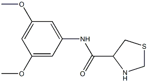 N-(3,5-dimethoxyphenyl)-1,3-thiazolidine-4-carboxamide 구조식 이미지