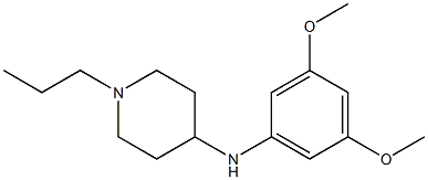 N-(3,5-dimethoxyphenyl)-1-propylpiperidin-4-amine 구조식 이미지