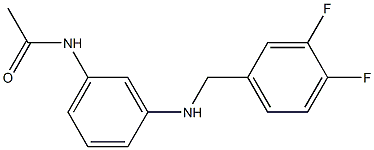 N-(3-{[(3,4-difluorophenyl)methyl]amino}phenyl)acetamide 구조식 이미지