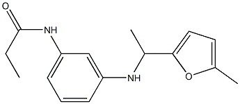 N-(3-{[1-(5-methylfuran-2-yl)ethyl]amino}phenyl)propanamide Structure