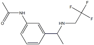 N-(3-{1-[(2,2,2-trifluoroethyl)amino]ethyl}phenyl)acetamide 구조식 이미지