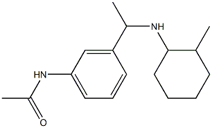 N-(3-{1-[(2-methylcyclohexyl)amino]ethyl}phenyl)acetamide Structure