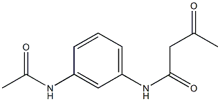 N-(3-acetamidophenyl)-3-oxobutanamide 구조식 이미지
