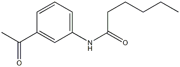 N-(3-acetylphenyl)hexanamide 구조식 이미지