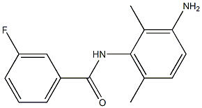 N-(3-amino-2,6-dimethylphenyl)-3-fluorobenzamide 구조식 이미지