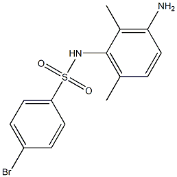 N-(3-amino-2,6-dimethylphenyl)-4-bromobenzene-1-sulfonamide Structure