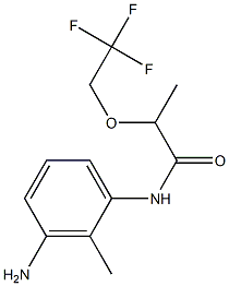 N-(3-amino-2-methylphenyl)-2-(2,2,2-trifluoroethoxy)propanamide Structure