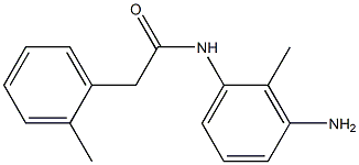 N-(3-amino-2-methylphenyl)-2-(2-methylphenyl)acetamide 구조식 이미지