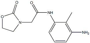 N-(3-amino-2-methylphenyl)-2-(2-oxo-1,3-oxazolidin-3-yl)acetamide Structure