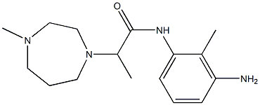 N-(3-amino-2-methylphenyl)-2-(4-methyl-1,4-diazepan-1-yl)propanamide Structure