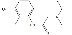 N-(3-amino-2-methylphenyl)-2-(diethylamino)acetamide 구조식 이미지