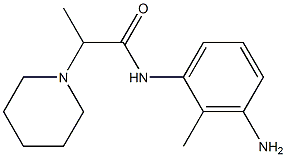 N-(3-amino-2-methylphenyl)-2-piperidin-1-ylpropanamide Structure