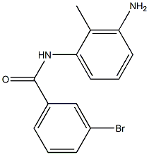 N-(3-amino-2-methylphenyl)-3-bromobenzamide 구조식 이미지