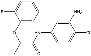 N-(3-amino-4-chlorophenyl)-2-(2-fluorophenoxy)propanamide 구조식 이미지