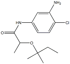 N-(3-amino-4-chlorophenyl)-2-[(2-methylbutan-2-yl)oxy]propanamide 구조식 이미지