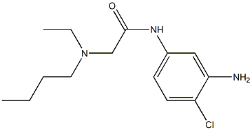 N-(3-amino-4-chlorophenyl)-2-[butyl(ethyl)amino]acetamide 구조식 이미지