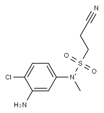N-(3-amino-4-chlorophenyl)-2-cyano-N-methylethane-1-sulfonamido Structure