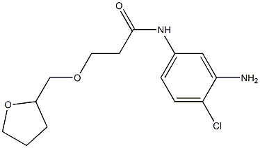 N-(3-amino-4-chlorophenyl)-3-(oxolan-2-ylmethoxy)propanamide 구조식 이미지