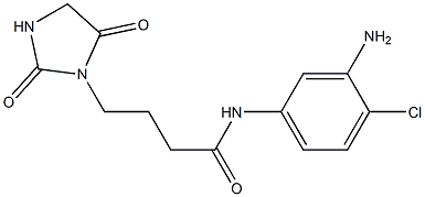 N-(3-amino-4-chlorophenyl)-4-(2,5-dioxoimidazolidin-1-yl)butanamide Structure
