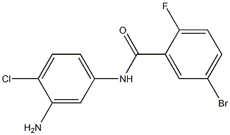 N-(3-amino-4-chlorophenyl)-5-bromo-2-fluorobenzamide Structure