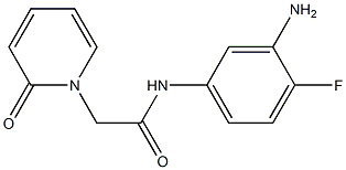 N-(3-amino-4-fluorophenyl)-2-(2-oxopyridin-1(2H)-yl)acetamide 구조식 이미지