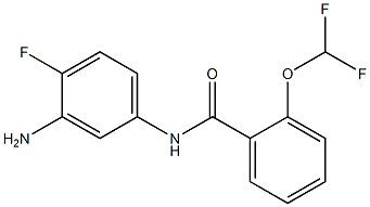 N-(3-amino-4-fluorophenyl)-2-(difluoromethoxy)benzamide Structure