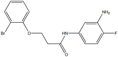 N-(3-amino-4-fluorophenyl)-3-(2-bromophenoxy)propanamide Structure