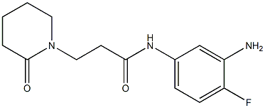 N-(3-amino-4-fluorophenyl)-3-(2-oxopiperidin-1-yl)propanamide 구조식 이미지