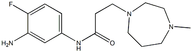 N-(3-amino-4-fluorophenyl)-3-(4-methyl-1,4-diazepan-1-yl)propanamide 구조식 이미지