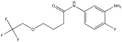 N-(3-amino-4-fluorophenyl)-4-(2,2,2-trifluoroethoxy)butanamide 구조식 이미지