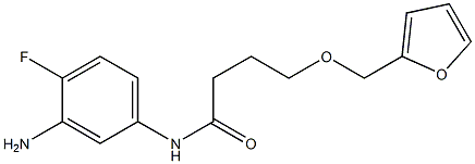 N-(3-amino-4-fluorophenyl)-4-(2-furylmethoxy)butanamide 구조식 이미지