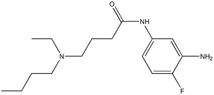 N-(3-amino-4-fluorophenyl)-4-[butyl(ethyl)amino]butanamide 구조식 이미지