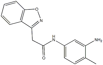 N-(3-amino-4-methylphenyl)-2-(1,2-benzisoxazol-3-yl)acetamide Structure