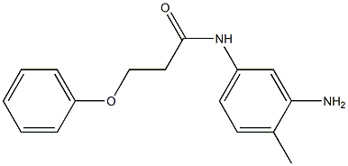 N-(3-amino-4-methylphenyl)-3-phenoxypropanamide 구조식 이미지