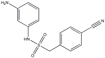 N-(3-aminophenyl)-1-(4-cyanophenyl)methanesulfonamide Structure