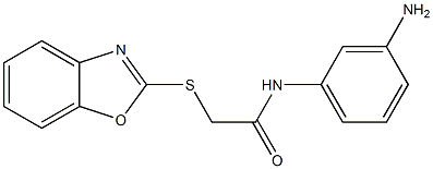 N-(3-aminophenyl)-2-(1,3-benzoxazol-2-ylsulfanyl)acetamide Structure