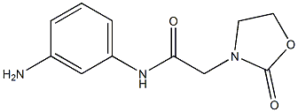 N-(3-aminophenyl)-2-(2-oxo-1,3-oxazolidin-3-yl)acetamide Structure