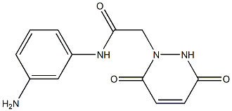 N-(3-aminophenyl)-2-(3,6-dioxo-3,6-dihydropyridazin-1(2H)-yl)acetamide 구조식 이미지