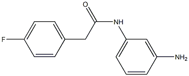 N-(3-aminophenyl)-2-(4-fluorophenyl)acetamide 구조식 이미지