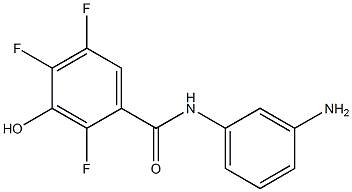 N-(3-aminophenyl)-2,4,5-trifluoro-3-hydroxybenzamide 구조식 이미지