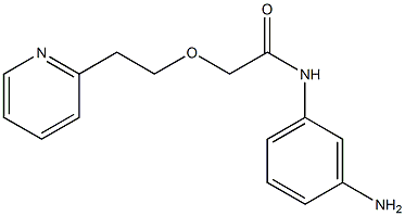 N-(3-aminophenyl)-2-[2-(pyridin-2-yl)ethoxy]acetamide 구조식 이미지