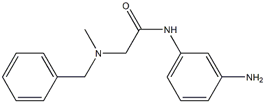N-(3-aminophenyl)-2-[benzyl(methyl)amino]acetamide Structure